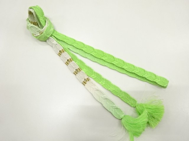 JAPANESE KIMONO / HAND-TIED OBIJIME CORD